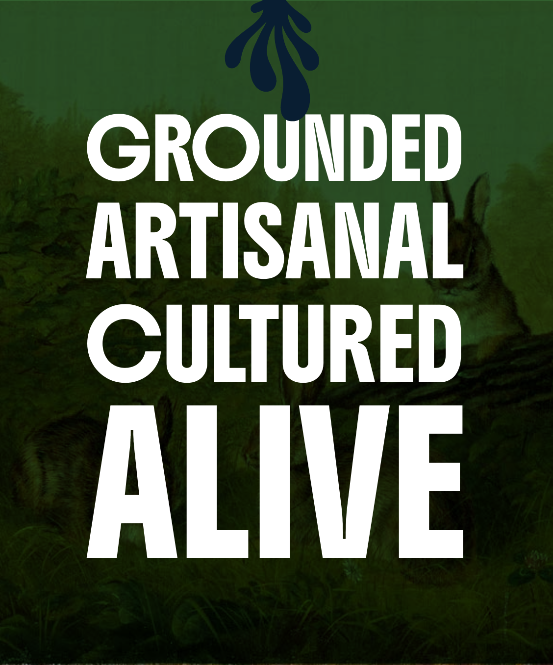 Grounded. Artisanal. Cultured. Alive.